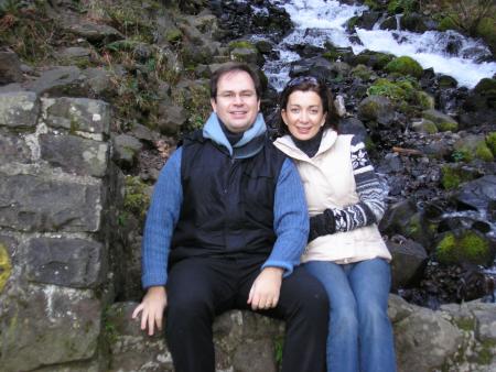 Darlini in front of the Falls