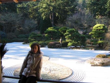 Paola in the japanese garden