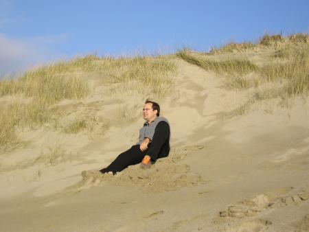 Guillaume on the dunes ...