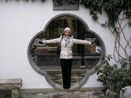 The entrance of the chinese garden in Portland