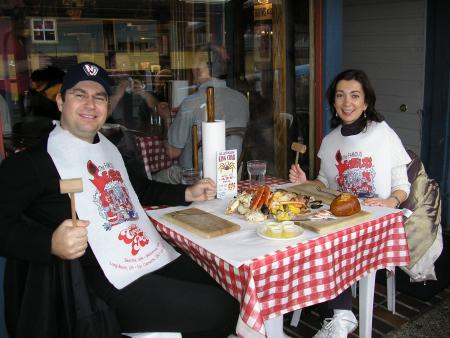 In the Crab Pot restaurant