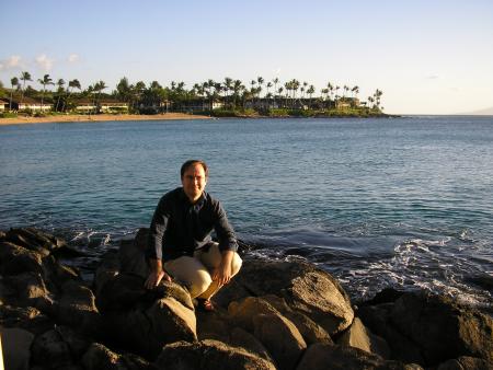 Blue shirt, blue sea, blue sky ...