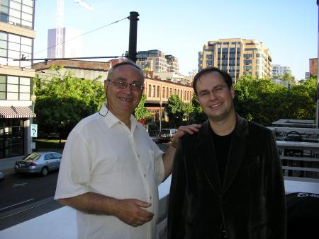 Father & son in darlini's terrasse