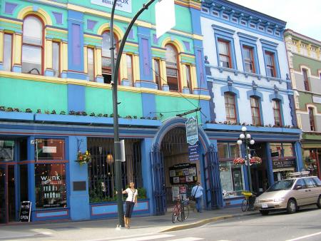 Shopping street in Victoria