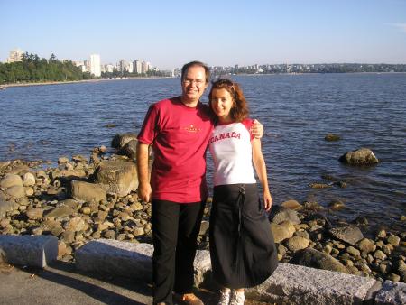 Romantic promenade in Stanley Park