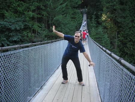 Darlino on the Capilano Suspension Bridge