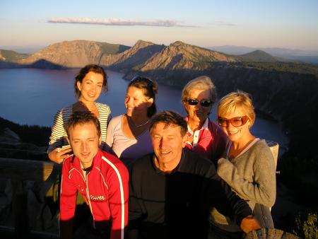 Sunset in Crater Lake