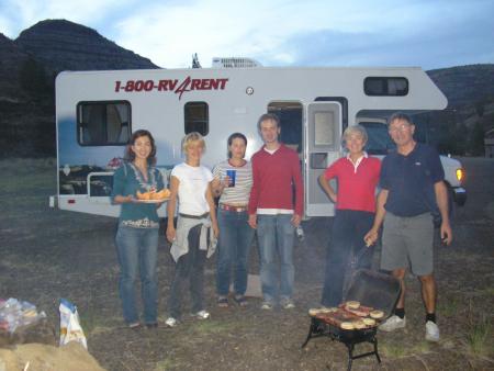 At the end of the day ... a good barbecue on the river !