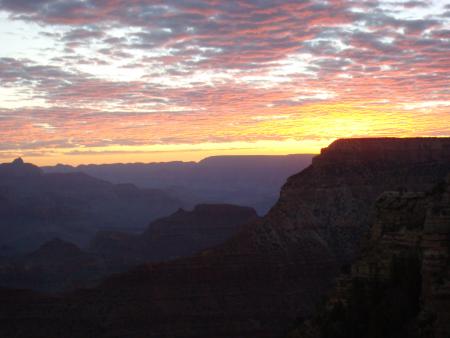 Sunrise in the Grand Canyon